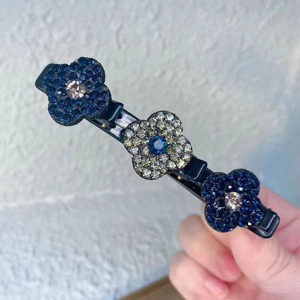 Sparkling Crystal Stone Braided Hair Clips - product image 3