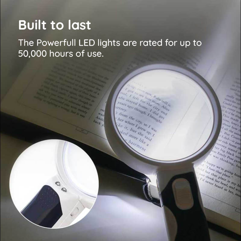 LED Lighted Magnifying Glass – Handheld Reading Magnifier for Books & Small Print - product image 7