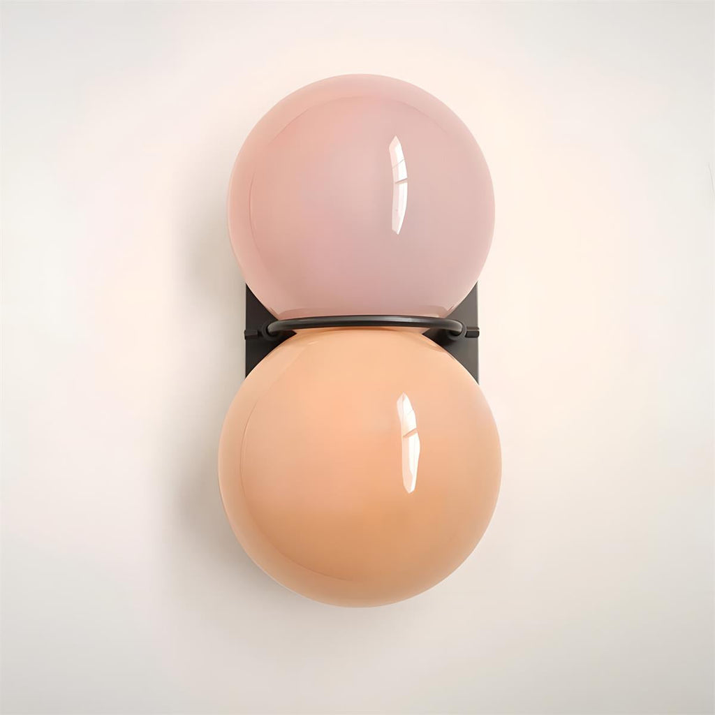 Lámparas de pared Twin Orb para interiores modernos