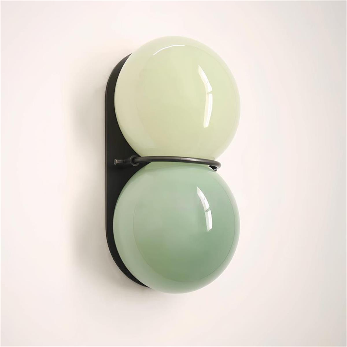 Lámparas de pared Twin Orb para interiores modernos