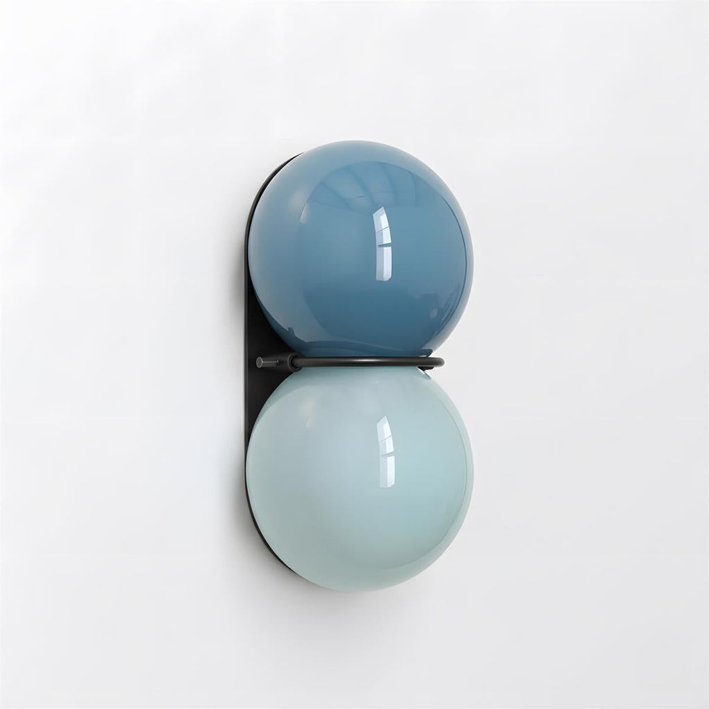 Lámparas de pared Twin Orb para interiores modernos