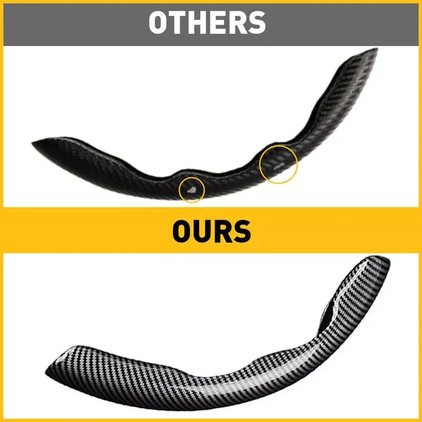 Universal Carbon Fiber Snap-on Steering Wheel Cover - product detail 4