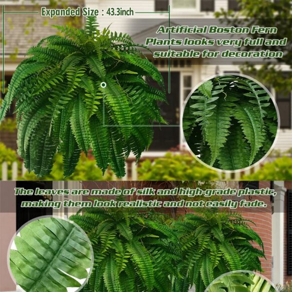 UV Resistant Lifelike Artificial Boston Fern - product detail 6