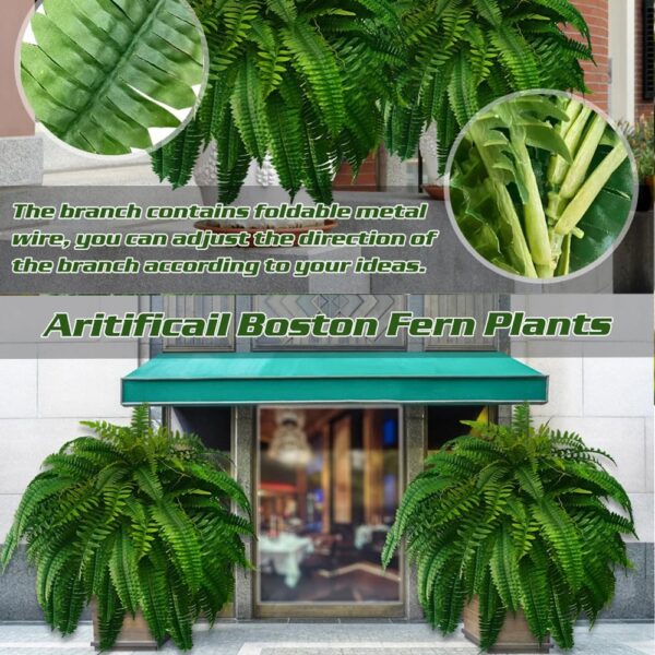 UV Resistant Lifelike Artificial Boston Fern - product detail 7