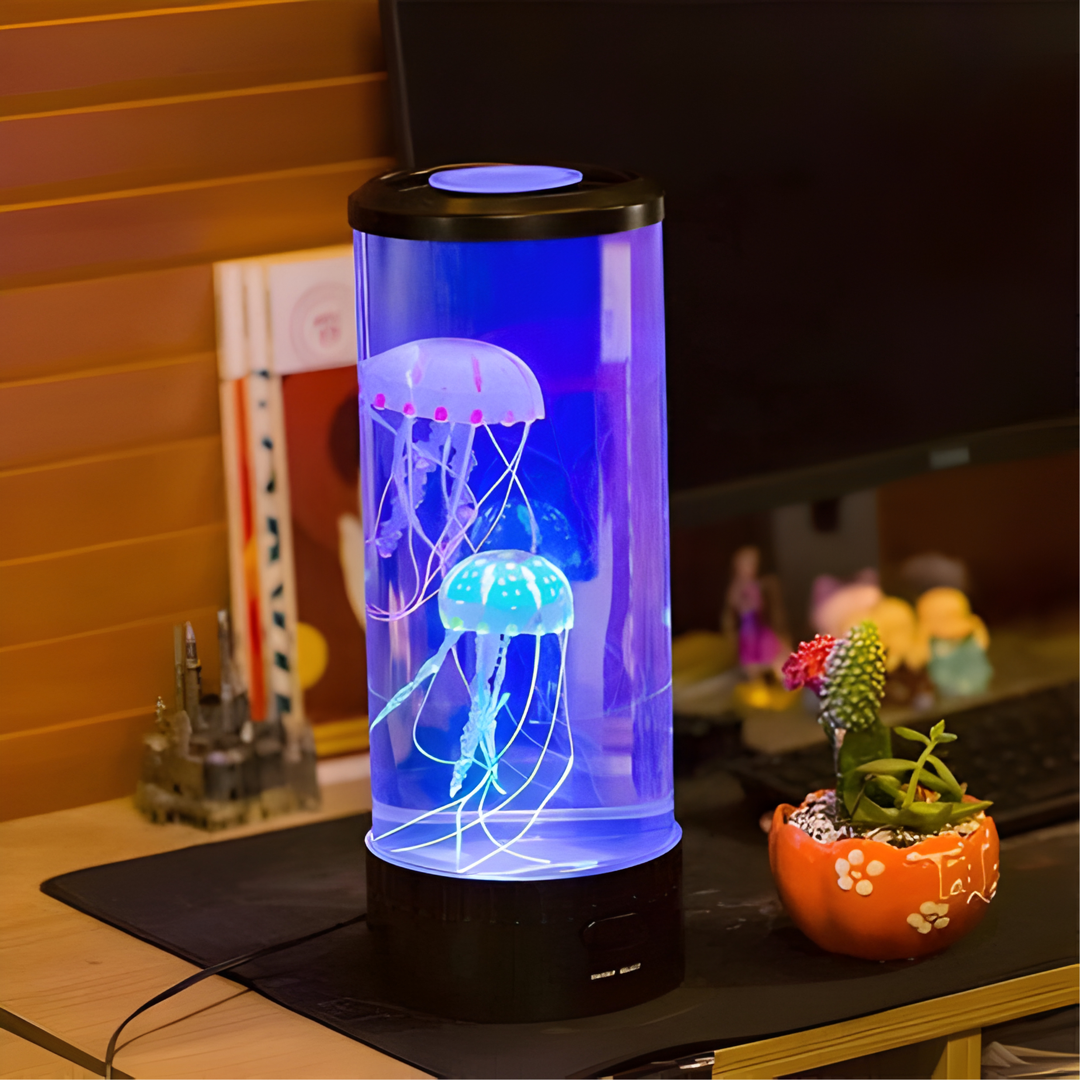 Jellyfish lamp with a soothing - product detail 5