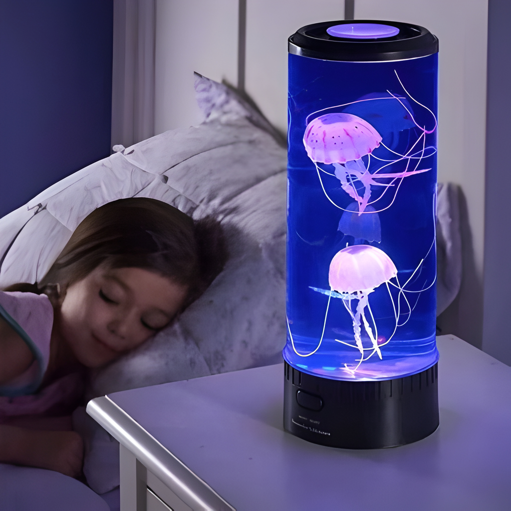 Jellyfish lamp with a soothing - product detail 4