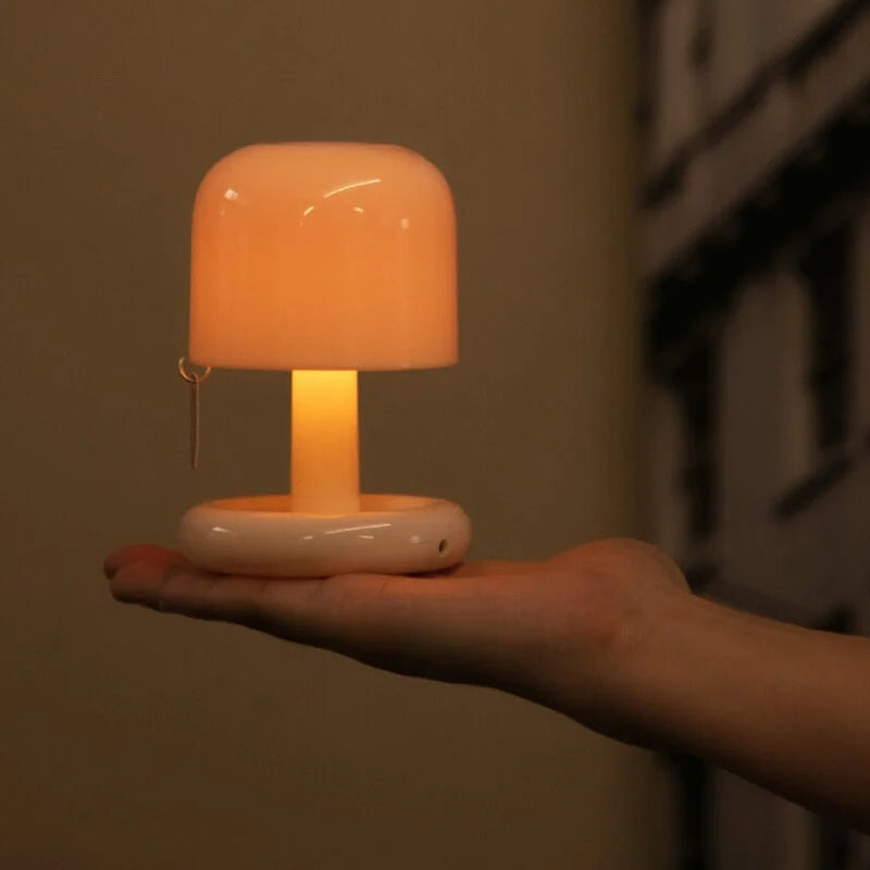 Lámpara de mesa portátil inalámbrica, iluminación ambiental compacta