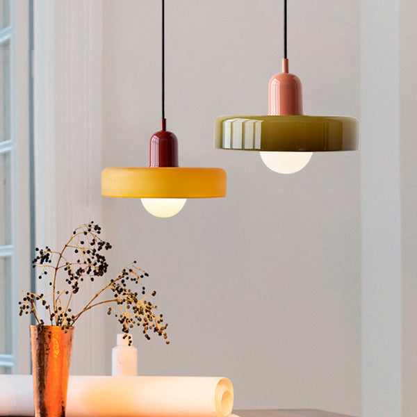 Lámpara colgante decorativa moderna de colores para techo