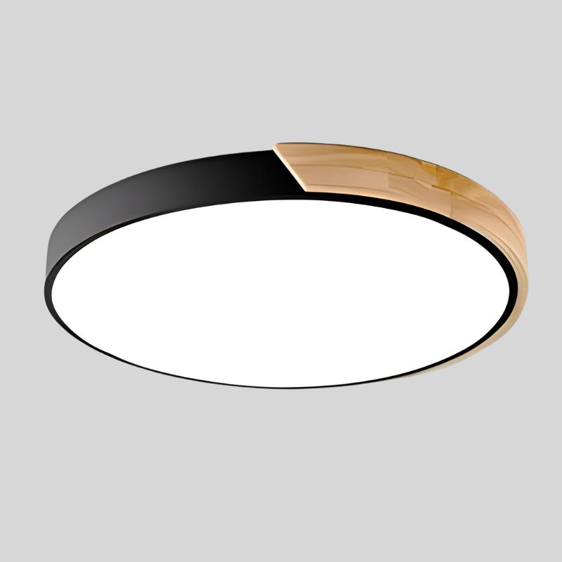 Luz de techo redonda delgada moderna y minimalista con brillo para espacios del hogar