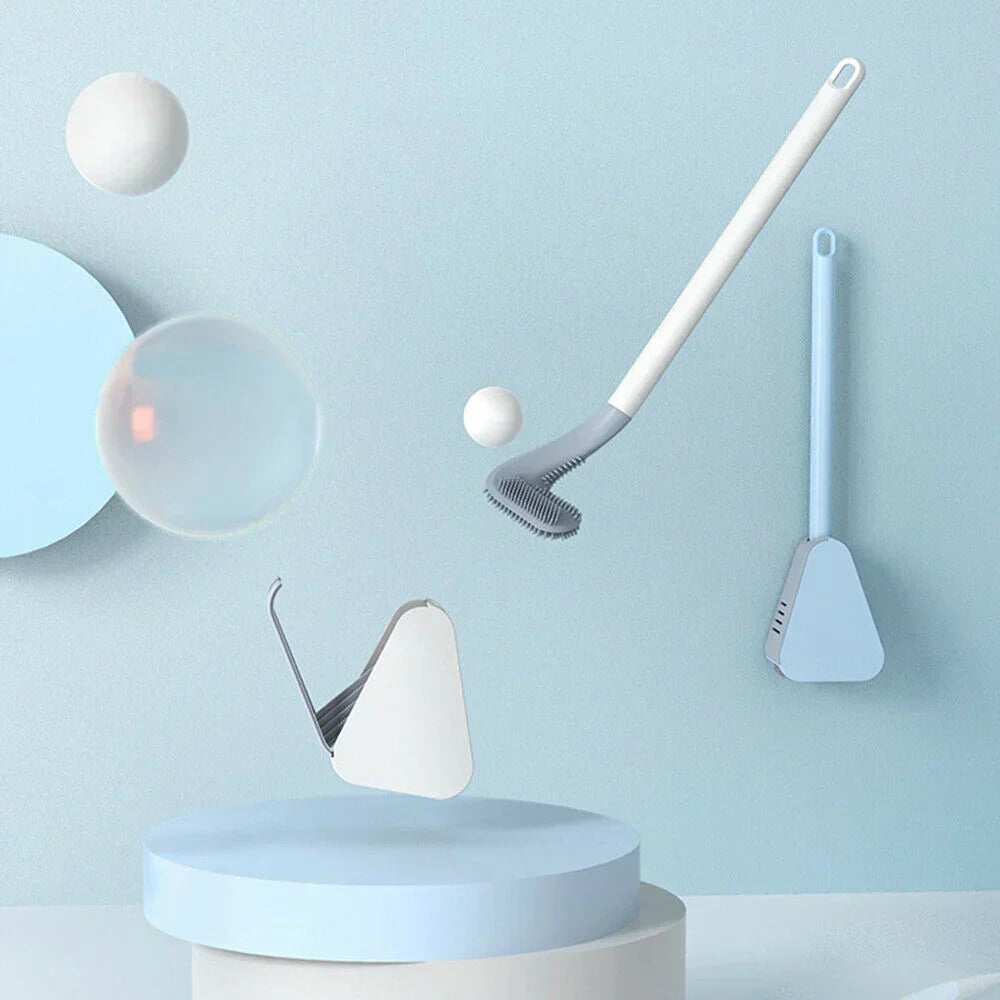 Hygienic Silicone Toilet Brush With Wall Mount - product detail 6