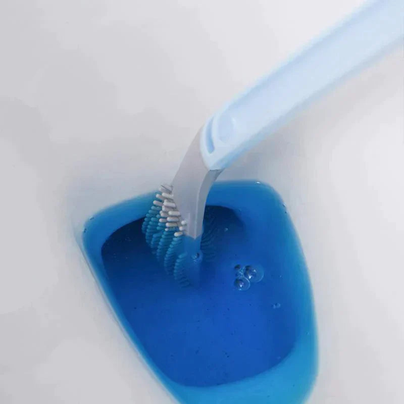 Hygienic Silicone Toilet Brush With Wall Mount - product detail 7