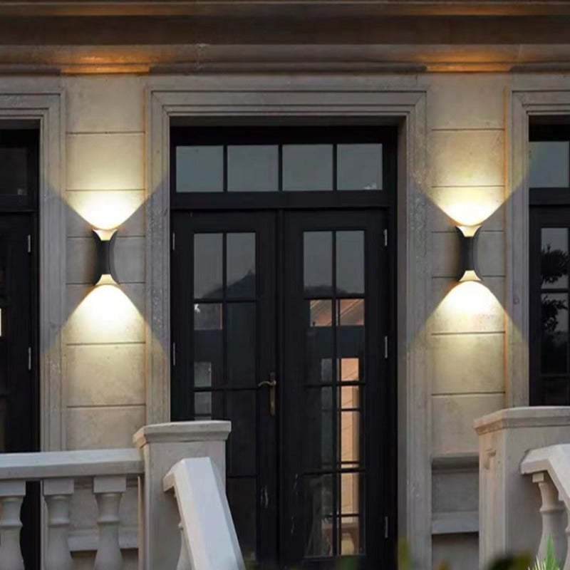 Lámpara de pared LED para exteriores, diseño contemporáneo para uso exterior