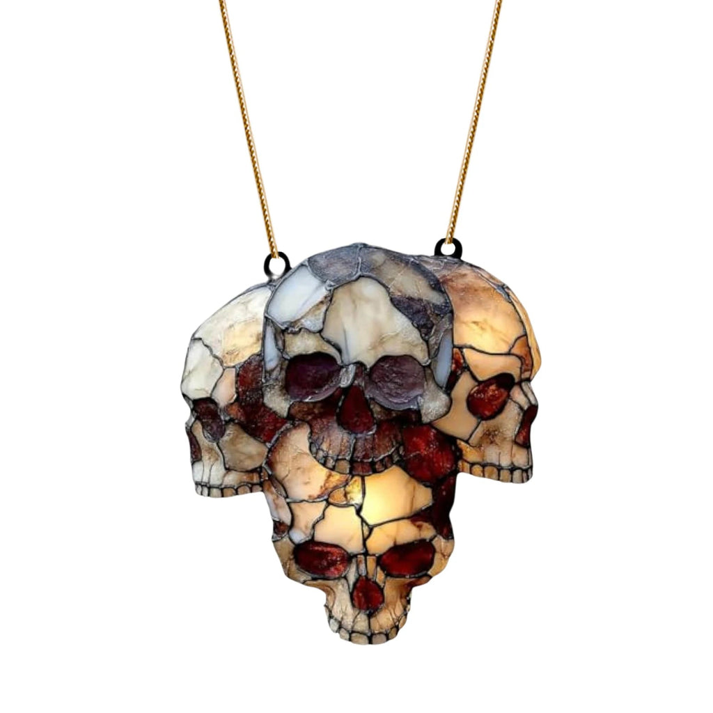 Hanging Skeleton Head Halloween Skull Decoration - product detail 6