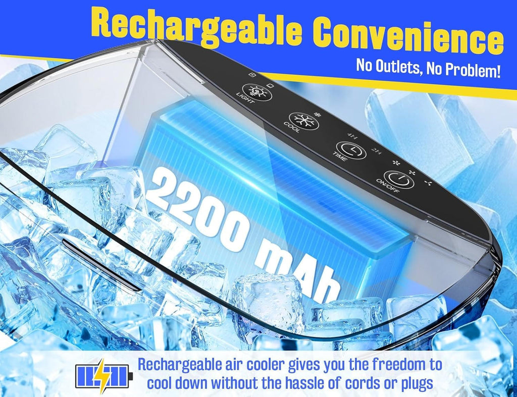 Portable Evaporative Air Cooler Fan with Mist - product detail 3
