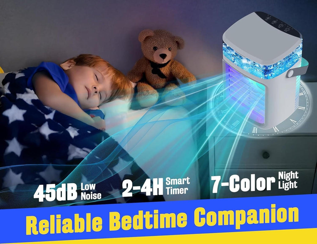 Portable Evaporative Air Cooler Fan with Mist - product detail 2