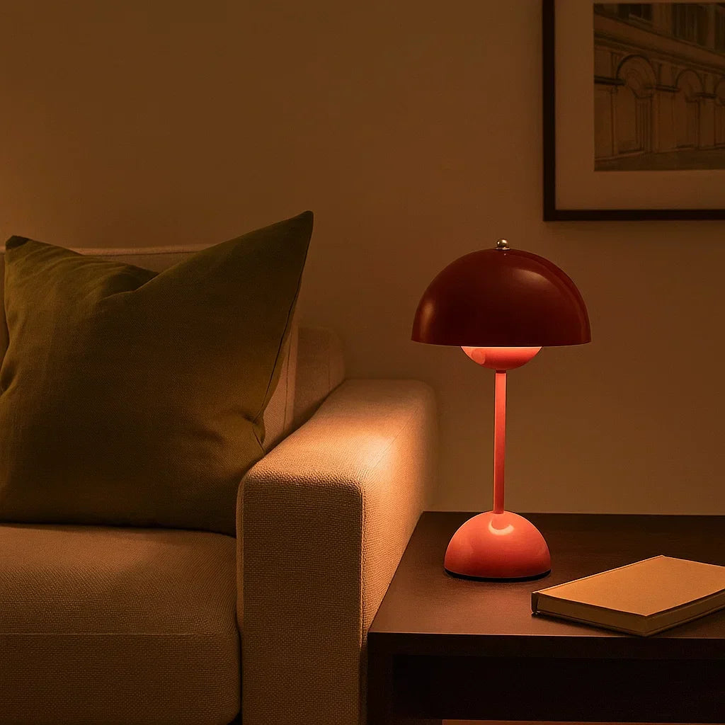 Lámpara de mesa Modern Touch con alimentación USB y brillo ajustable