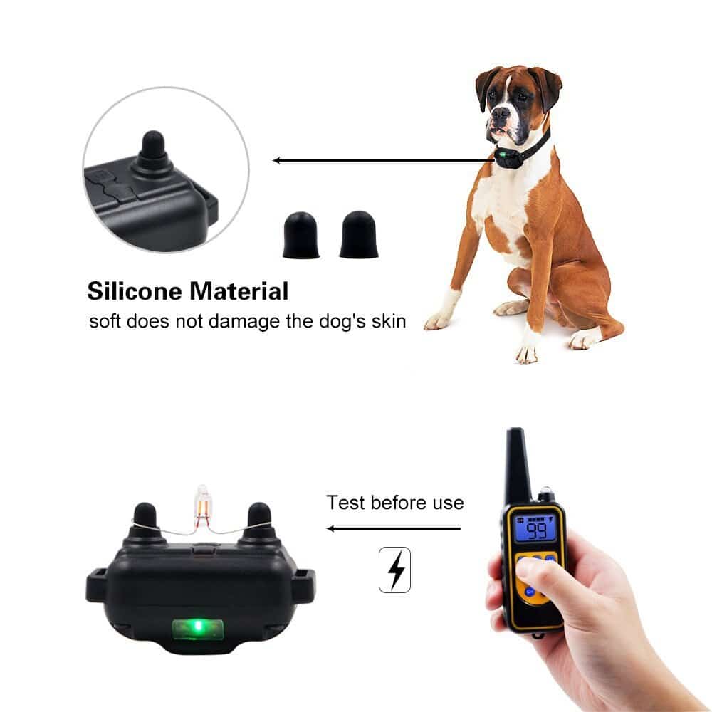 Electric dog training collar 800M Range - product detail 4