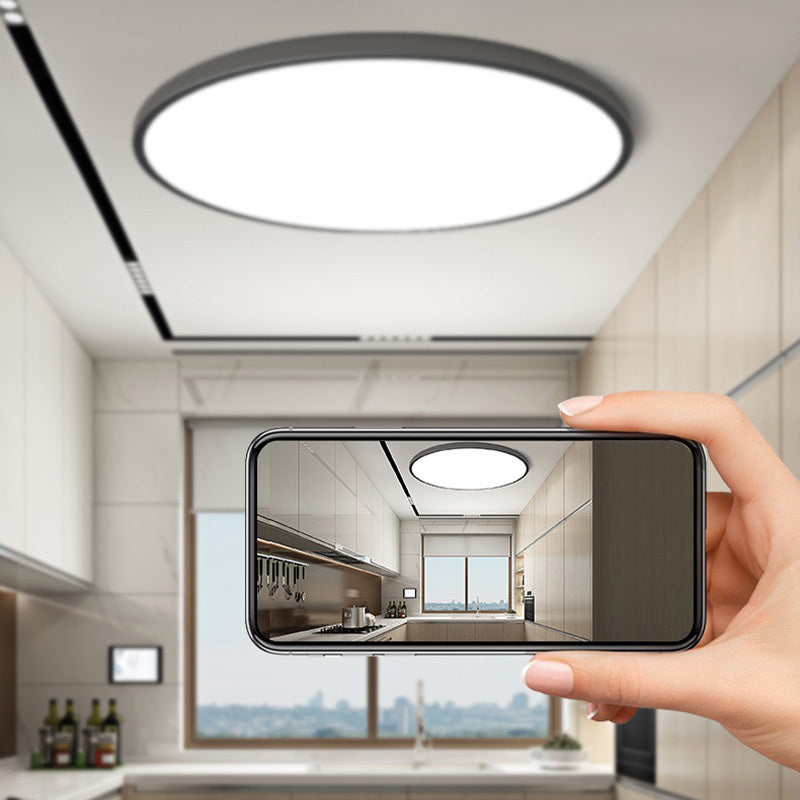 Luz de techo redonda delgada brillante de montaje empotrado para baños y balcones