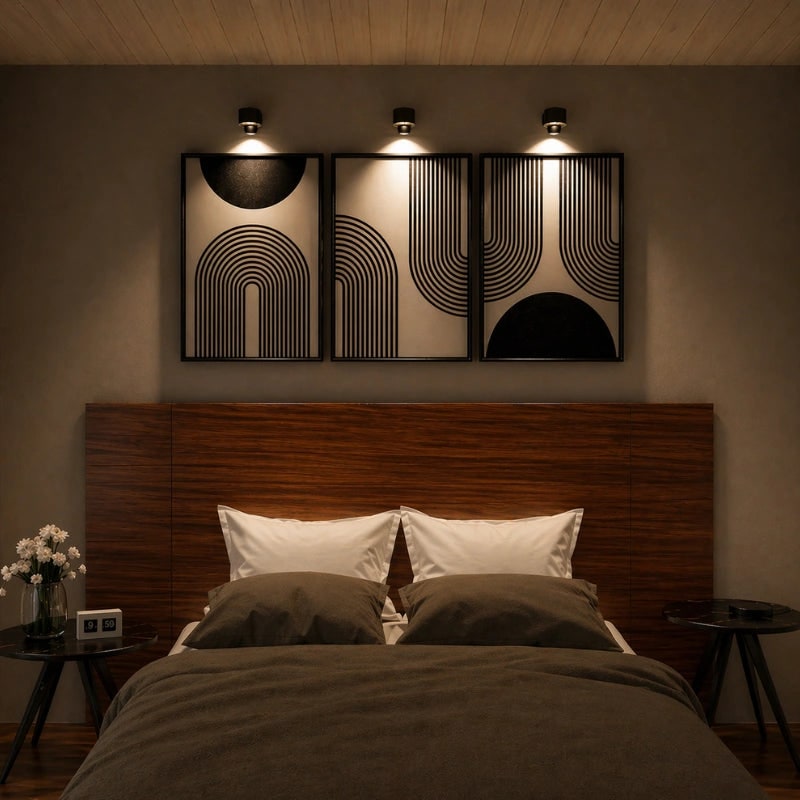 Aplique de pared LED magnético ajustable, inalámbrico y recargable, a pilas