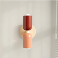 Aplique de pared a batería con dos pantallas de cápsula y diseño inalámbrico sin cables