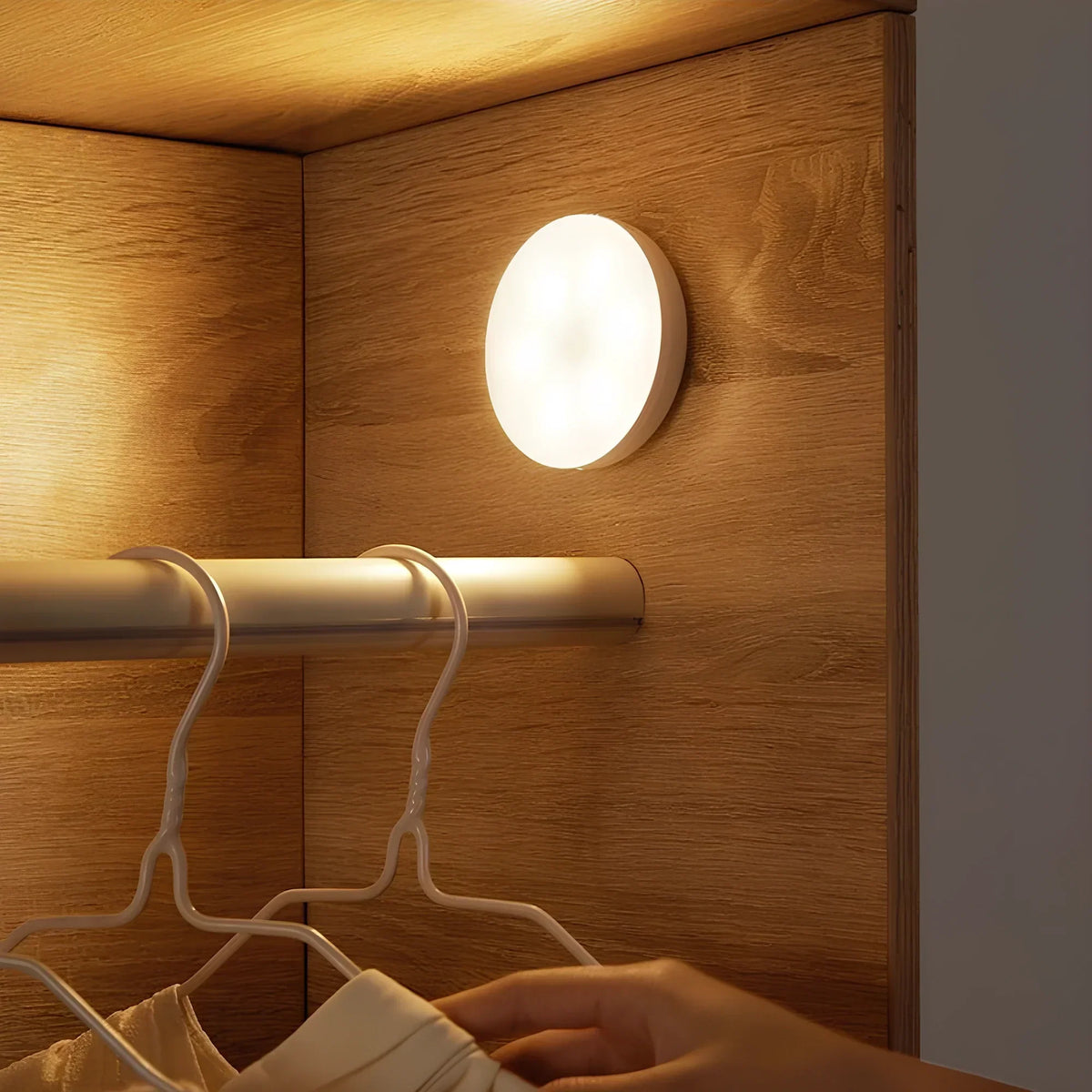 Luz de Iluminación Interior Compacta con Detección Automática de Movimiento