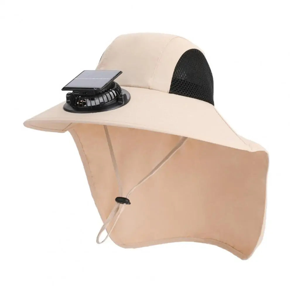 Solar Fan Hat with Wide Brim UV Protection - product detail 6