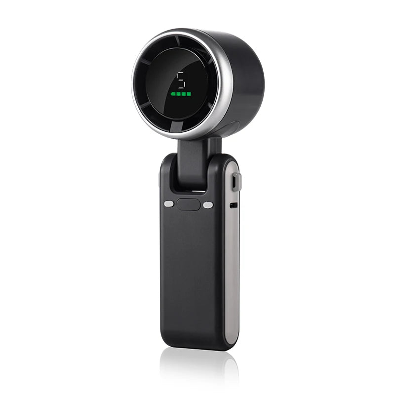 Foldable Handheld Turbo Fan with Digital Display - product detail 5