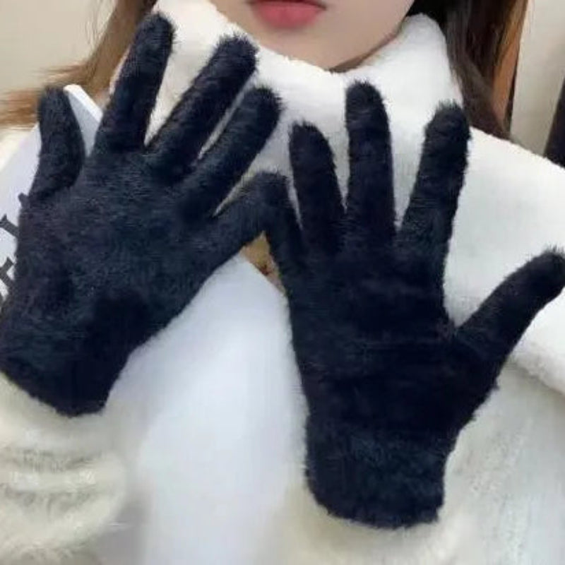 Soft Plush Winter Gloves for Women - product detail 5