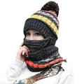 Cozy Knitted Hat Scarf Set with Velvet Lining - product detail 6