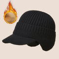 Men Knit Ear Cover Winter Hat - product detail 5