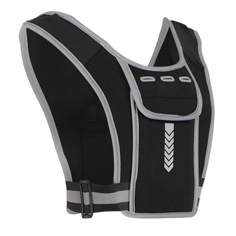 Reflective Running Vest Chest Bag - product detail 6