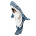 Soft Flannel Shark Hoodie Blanket - product detail 5