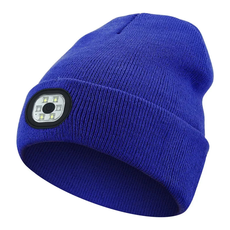 Rechargeable LED Beanie Hat for Winter - product detail 7