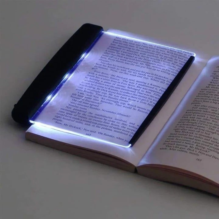 Luz de lectura para libros, panel plano LED portátil con batería