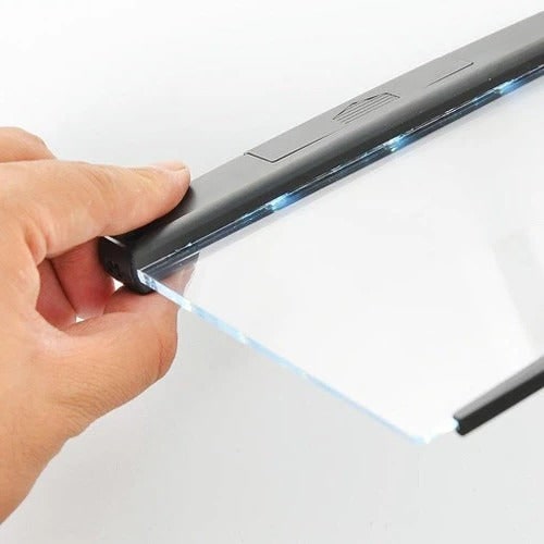 Luz de lectura para libros, panel plano LED portátil con batería