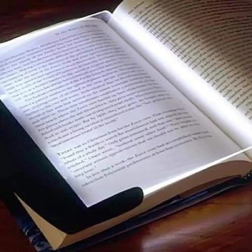 Luz de lectura para libros, panel plano LED portátil con batería