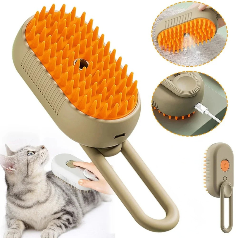 3-in-1 Pet Steam Grooming Brush - product image 1