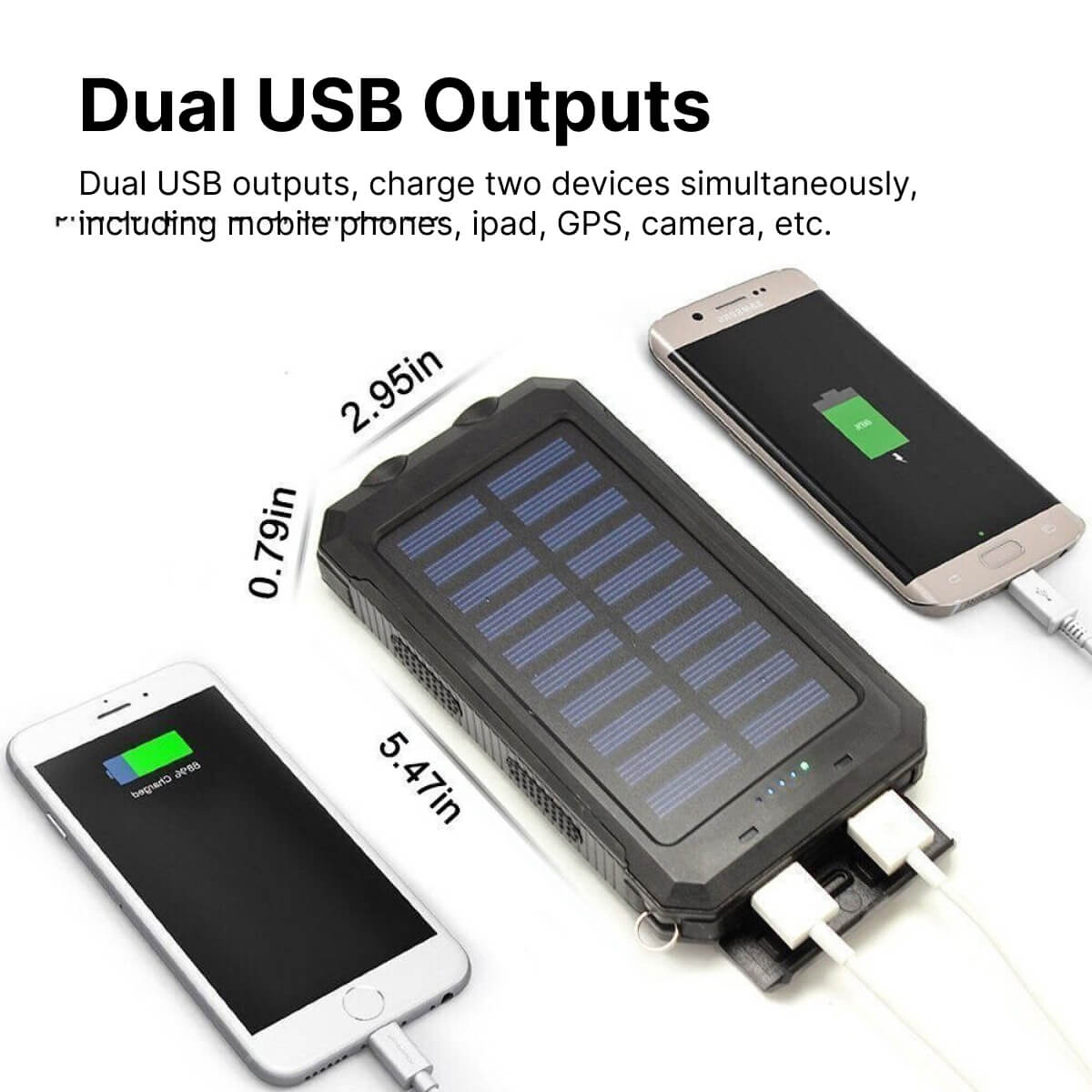 500000 MAH Solar Charger, Waterproof Power Bank, External - product image 3