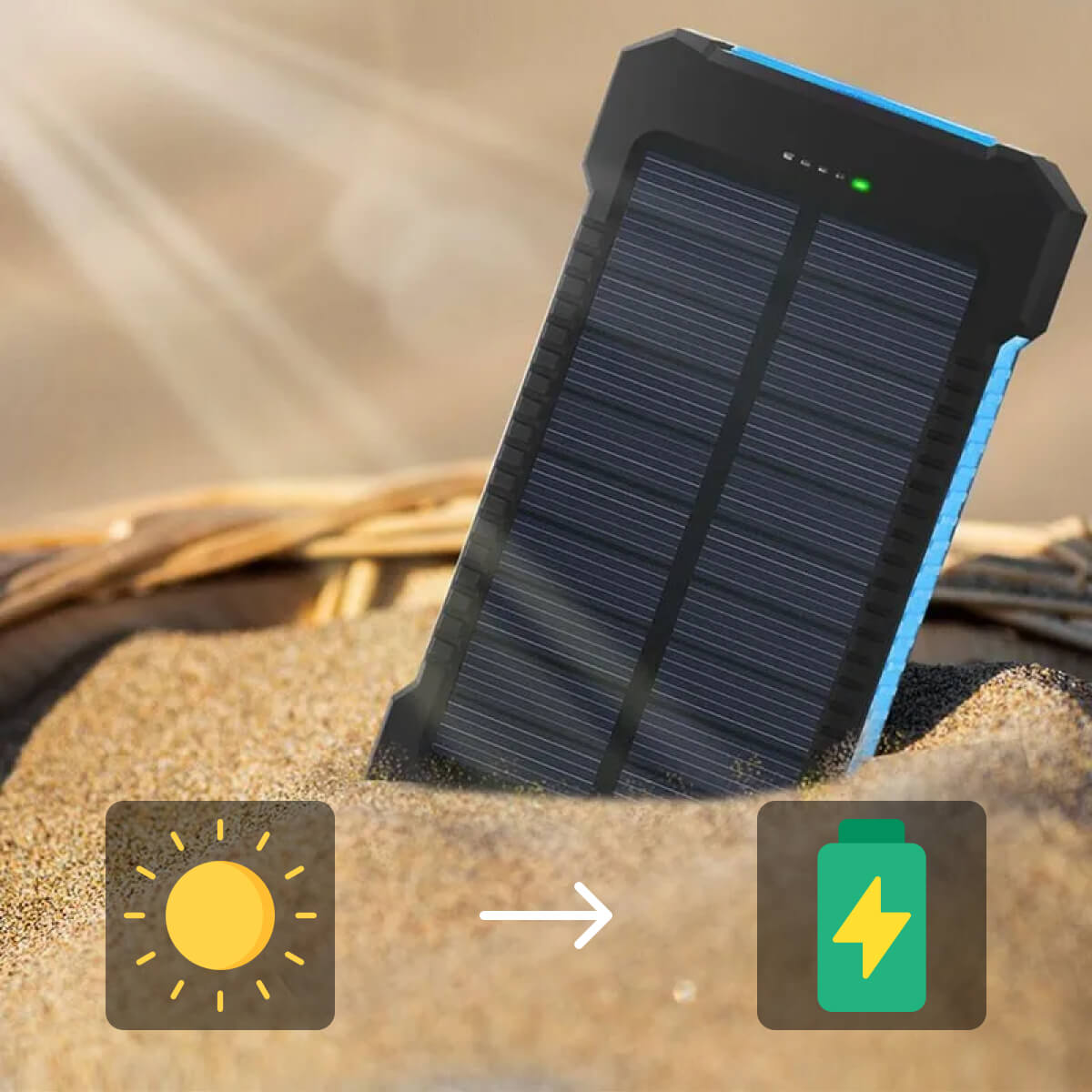 500000 MAH Solar Charger, Waterproof Power Bank, External - product image 7