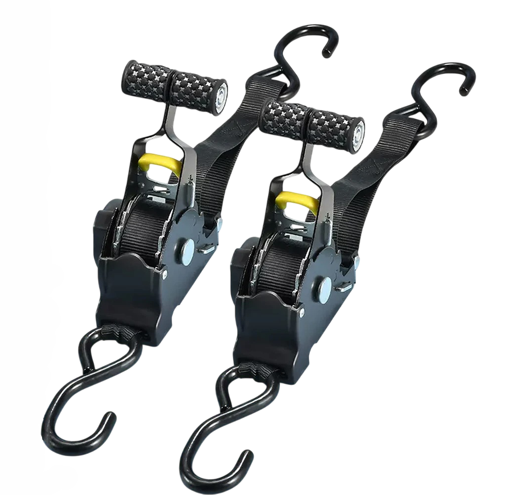 NOMOVA 2-set Retractable Ratchet Straps