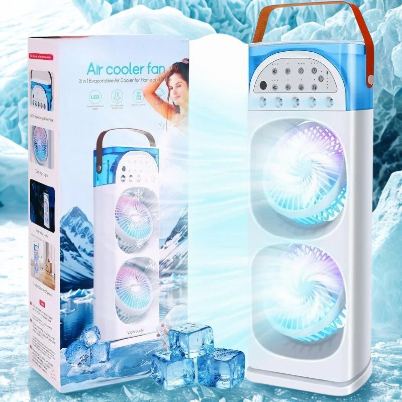 NOMOVA Mini Portable Airconditioner with Humidifier & LED Light