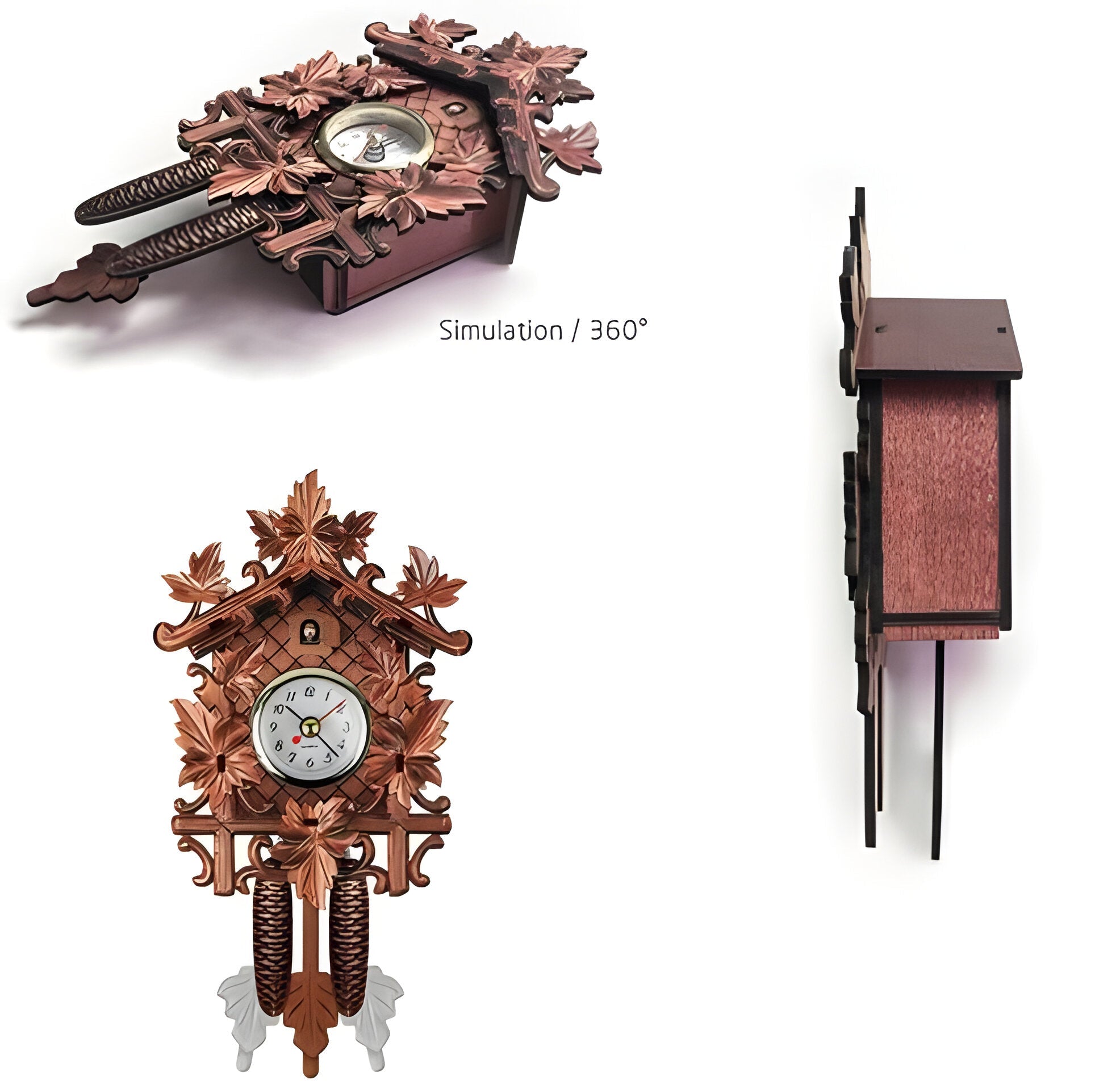 Retro Cuckoo Wall Clock - product image 5