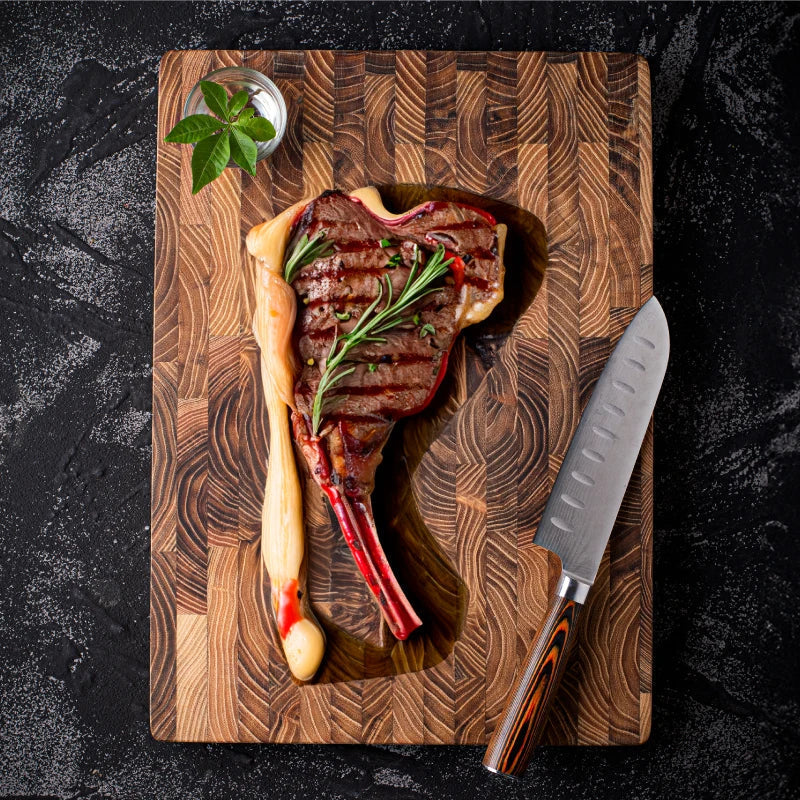 High-quality Wooden Chopping Block End Grain Cutting Board - product detail 5