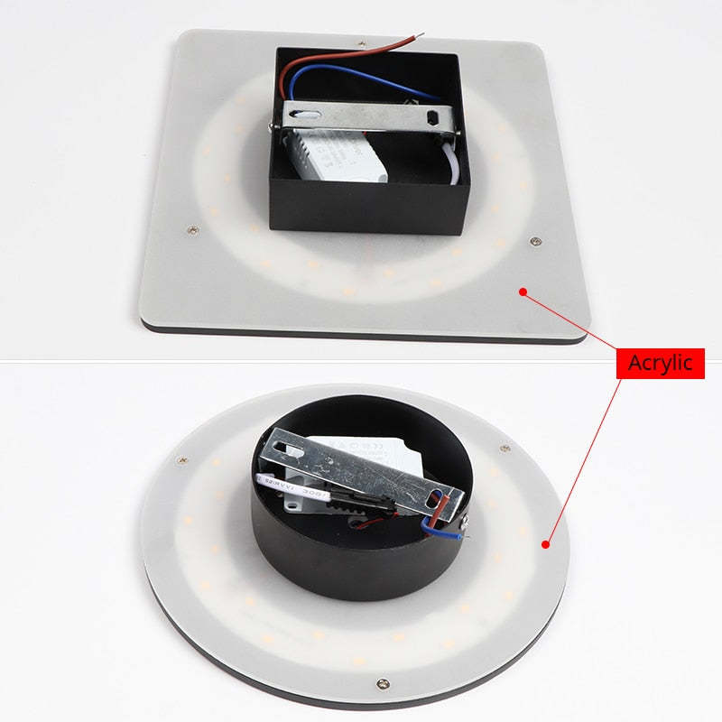 Luz de pared exterior LED con iluminación hacia arriba y hacia abajo