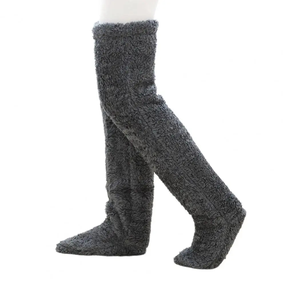 Cozy Fleece Winter Socks Long Warm Stockings - product detail 4