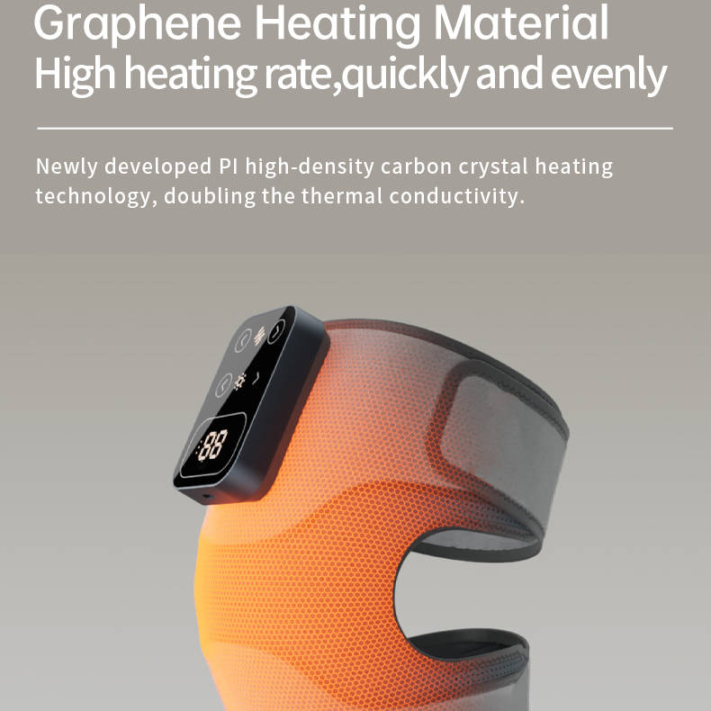 Cordless Knee Massager With Heat Vibration For Pain Relief - product detail 8