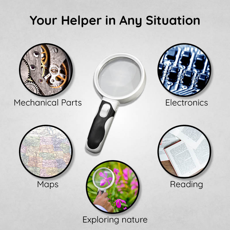 LED Lighted Magnifying Glass – Handheld Reading Magnifier for Books & Small Print - product image 6