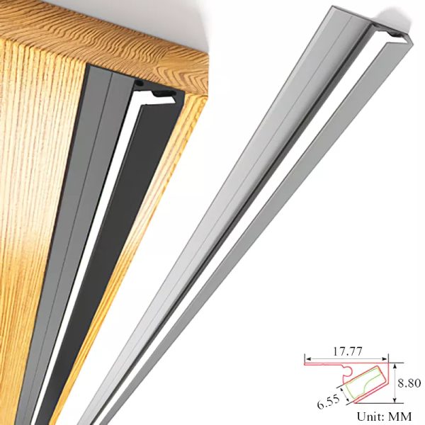 45 Degree LED Under Cabinet Lighting Bars Invisible Ultra Thin Strips - product image 4