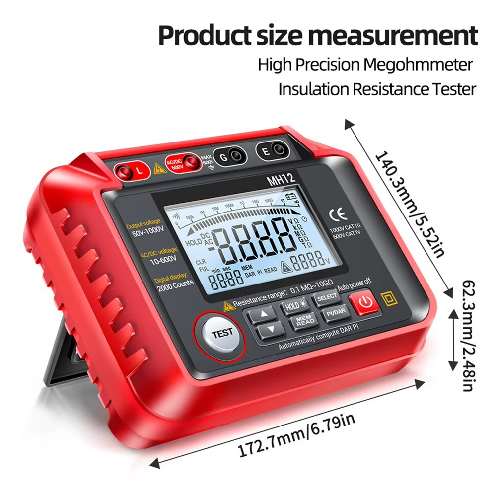 High Resistance Meter Voltage Tester Megohmmeter Tool - product detail 8