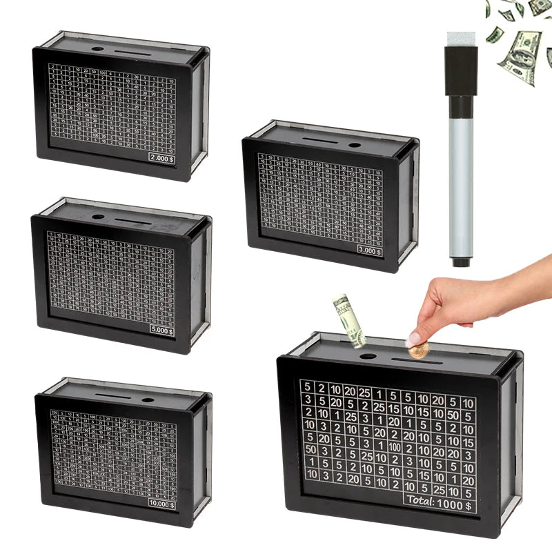 Wooden Piggy Bank for Adults with Counter - product detail 2